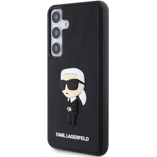 Karl Lagerfeld KLHCS24S3DRKINK S24 S921 black hardcase 3D Rubber Ikonik