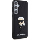 Karl Lagerfeld KLHCS24S3DRKINK S24 S921 black hardcase 3D Rubber Ikonik