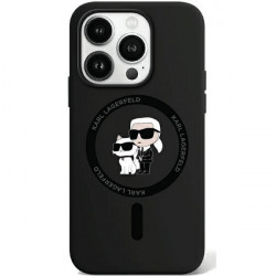 Karl Lagerfeld KLHMP15LSCMKCRHK iPhone 15 Pro 6.1" black hardcase Silicone Karl & Choupette MagSafe
