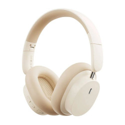 Baseus  Wireless Headphones Bowie D05 (NGTD020202)  Bluetooth 5.3, ENC Noise Cancelling for HDΒ Calls  Creamy White