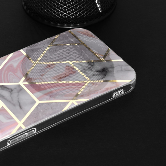 Techsuit Marble Series Samsung Galaxy S22 Pink Hex Techsuit Marble Series Samsung Galaxy S22 Pink Hex