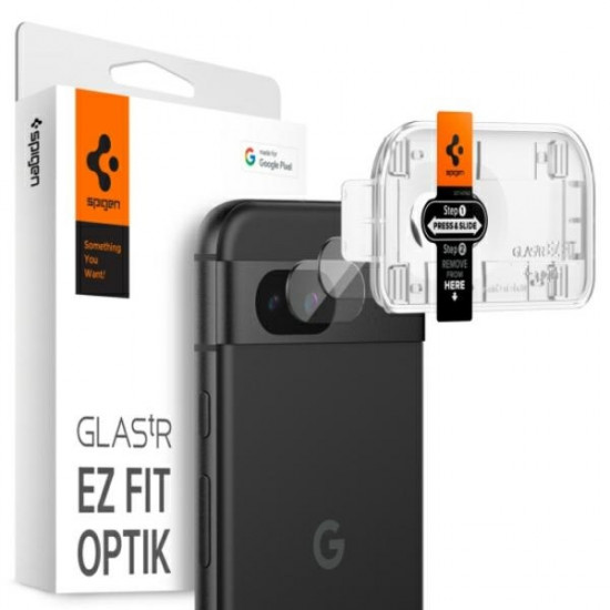 Spigen Optik.Tr Camera Google Pixel 8A EZ FIT Lens 2szt./2pcs przezroczysty/clear AGL07465