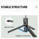Techsuit  Selfie Stick (L13)  Stable Extendable Tripod with Bluetooth Remote Control, 113cm  Black