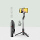Techsuit  Selfie Stick (L13)  Stable Extendable Tripod with Bluetooth Remote Control, 113cm  Black
