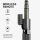 Techsuit  Selfie Stick (L08)  Stable Gimbal/Tripod with Bluetooth Remote Control, 360 Rotation, 86cm  Black