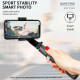 Techsuit  Selfie Stick (L08)  Stable Gimbal/Tripod with Bluetooth Remote Control, 360 Rotation, 86cm  Black