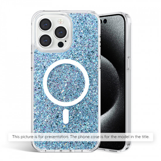 Techsuit  Sparkly Glitter MagSafe  iPhone 12 Pro Max  Blue