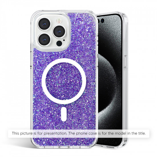 Techsuit  Sparkly Glitter MagSafe  iPhone 12 Pro Max  Purple