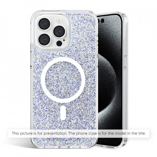 Techsuit  Sparkly Glitter MagSafe  iPhone 14 Pro  White