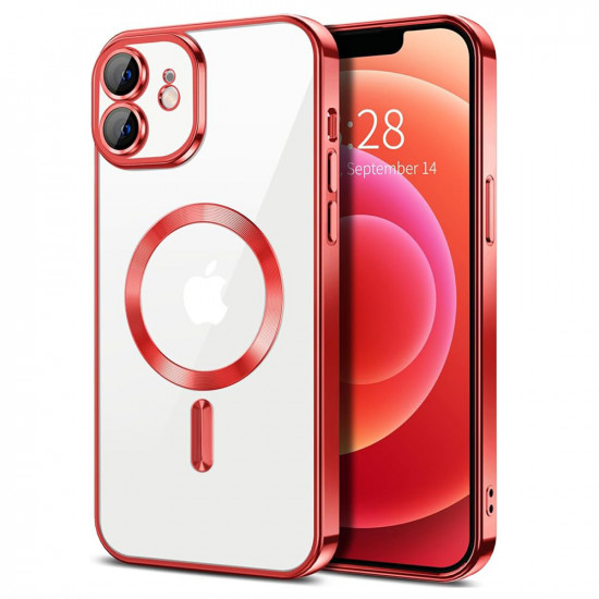 Techsuit Luxury Crystal MagSafe iPhone 12 Red Techsuit Luxury Crystal MagSafe iPhone 12 Red