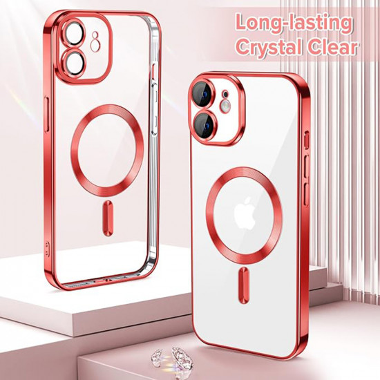 Techsuit Luxury Crystal MagSafe iPhone 12 Red Techsuit Luxury Crystal MagSafe iPhone 12 Red
