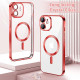 Techsuit Luxury Crystal MagSafe iPhone 12 Red Techsuit Luxury Crystal MagSafe iPhone 12 Red