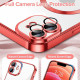 Techsuit Luxury Crystal MagSafe iPhone 12 Red Techsuit Luxury Crystal MagSafe iPhone 12 Red