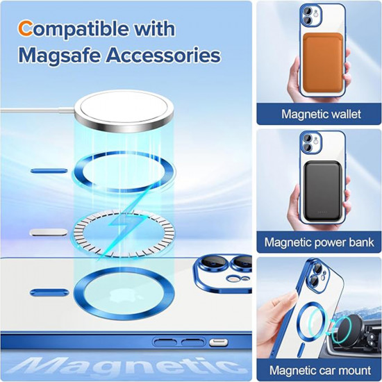 Techsuit Luxury Crystal MagSafe iPhone 12 Deep Blue Techsuit Luxury Crystal MagSafe iPhone 12 Deep Blue