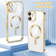 Techsuit Luxury Crystal MagSafe iPhone 12 Gold Techsuit Luxury Crystal MagSafe iPhone 12 Gold