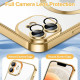 Techsuit Luxury Crystal MagSafe iPhone 12 Gold Techsuit Luxury Crystal MagSafe iPhone 12 Gold