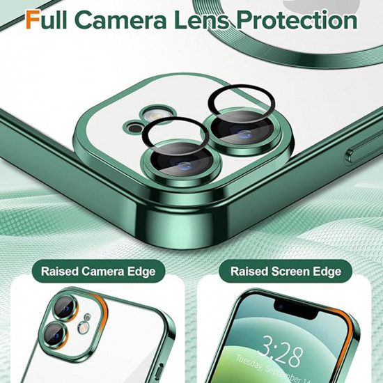 Techsuit Luxury Crystal MagSafe iPhone 12 Deep Green Techsuit Luxury Crystal MagSafe iPhone 12 Deep Green