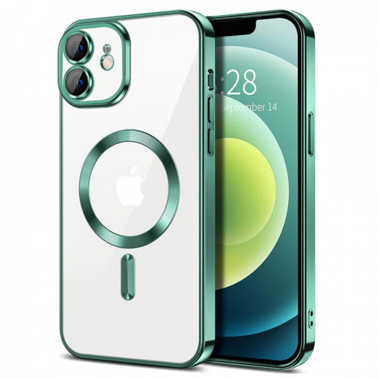 Techsuit Luxury Crystal MagSafe iPhone 12 Light Green Techsuit Luxury Crystal MagSafe iPhone 12 Light Green