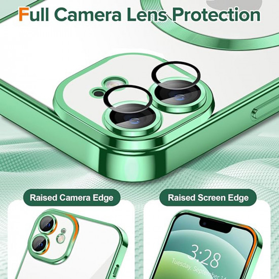Techsuit Luxury Crystal MagSafe iPhone 12 Light Green Techsuit Luxury Crystal MagSafe iPhone 12 Light Green