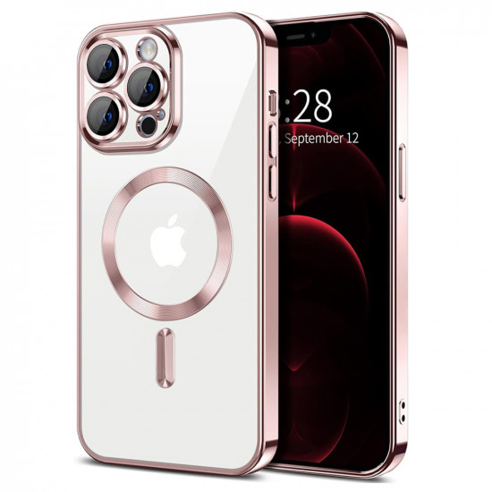 Techsuit Luxury Crystal MagSafe iPhone 12 Pro Max Pink Techsuit Luxury Crystal MagSafe iPhone 12 Pro Max Pink