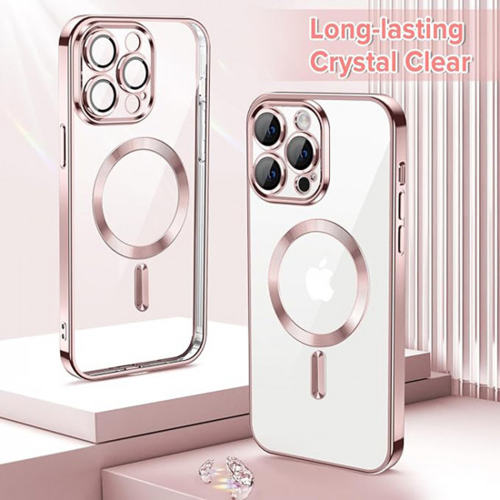 Techsuit Luxury Crystal MagSafe iPhone 12 Pro Max Pink Techsuit Luxury Crystal MagSafe iPhone 12 Pro Max Pink