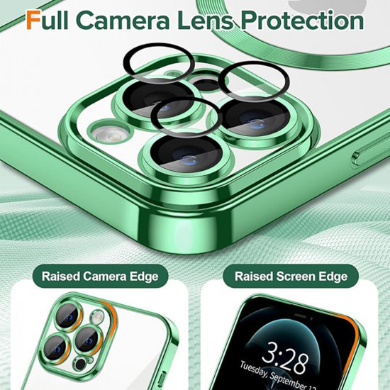 Techsuit Luxury Crystal MagSafe iPhone 12 Pro Max Light Green Techsuit Luxury Crystal MagSafe iPhone 12 Pro Max Light Green