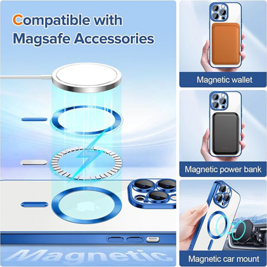 Techsuit  Luxury Crystal MagSafe  iPhone 12 Pro  Deep Blue