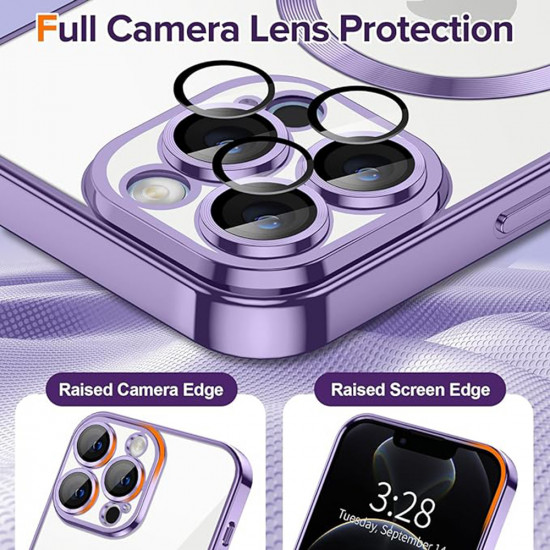 Techsuit Luxury Crystal MagSafe iPhone 12 Pro Light Purple Techsuit Luxury Crystal MagSafe iPhone 12 Pro Light Purple