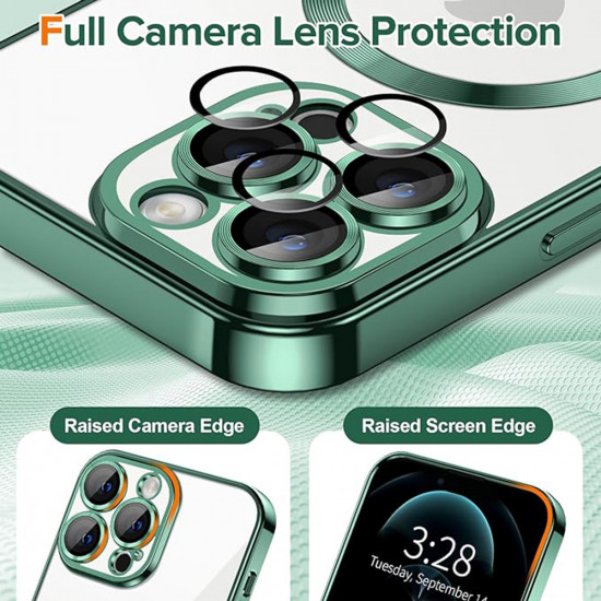Techsuit Luxury Crystal MagSafe iPhone 12 Pro Deep Green Techsuit Luxury Crystal MagSafe iPhone 12 Pro Deep Green