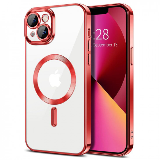 Techsuit Luxury Crystal MagSafe iPhone 13 Red Techsuit Luxury Crystal MagSafe iPhone 13 Red