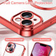 Techsuit Luxury Crystal MagSafe iPhone 13 Red Techsuit Luxury Crystal MagSafe iPhone 13 Red