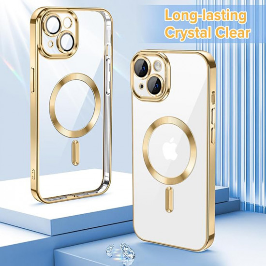 Techsuit Luxury Crystal MagSafe iPhone 13 Gold Techsuit Luxury Crystal MagSafe iPhone 13 Gold
