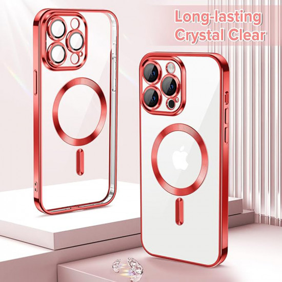 Techsuit Luxury Crystal MagSafe iPhone 14 Pro Max Red Techsuit Luxury Crystal MagSafe iPhone 14 Pro Max Red