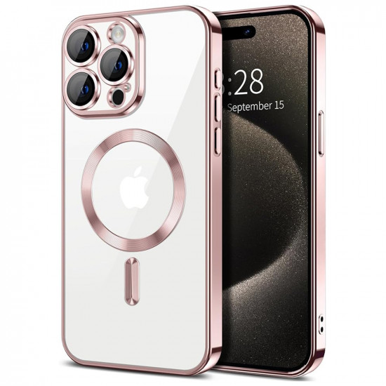 Techsuit  Luxury Crystal MagSafe  iPhone 15 Pro  Pink