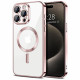 Techsuit  Luxury Crystal MagSafe  iPhone 15 Pro  Pink
