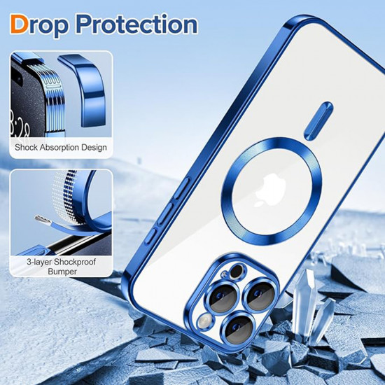 Techsuit  Luxury Crystal MagSafe  iPhone 15 Pro  Deep Blue