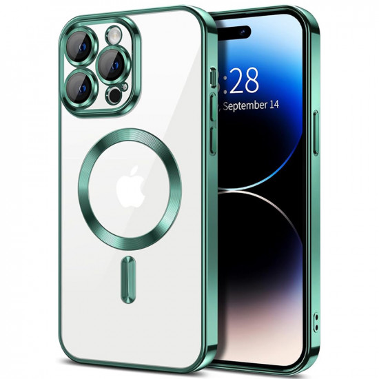 Techsuit  Luxury Crystal MagSafe  iPhone 15 Pro  Light Green
