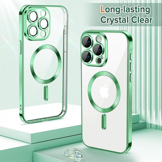 Techsuit  Luxury Crystal MagSafe  iPhone 15 Pro  Light Green
