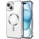 Techsuit  Luxury Crystal MagSafe  iPhone 15 Plus  Silver
