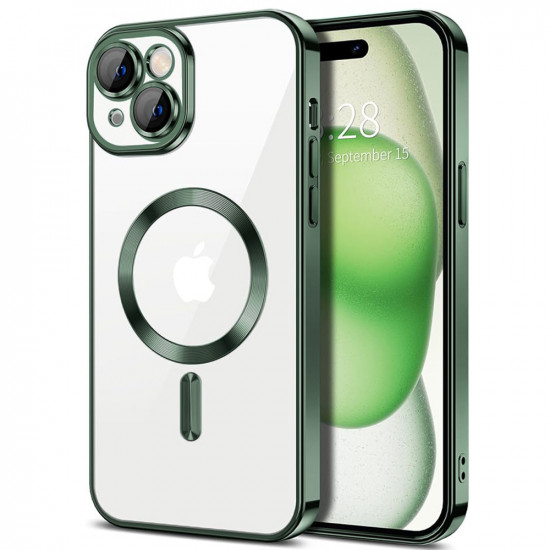 Techsuit Luxury Crystal MagSafe iPhone 15 Plus Deep Green Techsuit Luxury Crystal MagSafe iPhone 15 Plus Deep Green