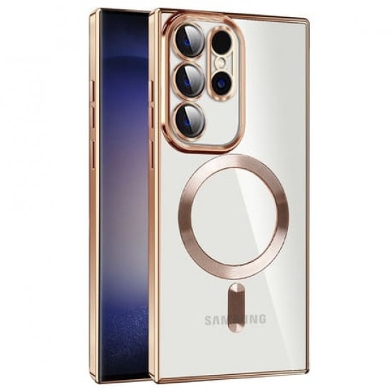 Techsuit  Luxury Crystal MagSafe  Samsung Galaxy S22 Ultra 5G  Gold