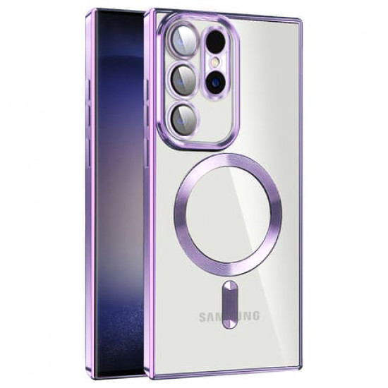 Techsuit  Luxury Crystal MagSafe  Samsung Galaxy S23 Ultra  Light Purple