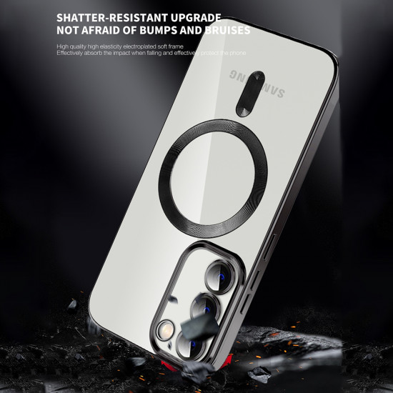 Techsuit Luxury Crystal MagSafe Samsung Galaxy S23 FE Silver Techsuit Luxury Crystal MagSafe Samsung Galaxy S23 FE Silver