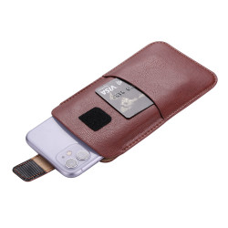 Techsuit Belt Phone Case (BPC1) from Premium Eco Leather, with Belt Holder, for Aprox. 6.5Β inch, Size MΒ Β Brown Techsuit Belt Phone Case (BPC1) from Premium Eco Leather, with Belt Holder, for Aprox. 6.5Β inch, Size MΒ Β Brown