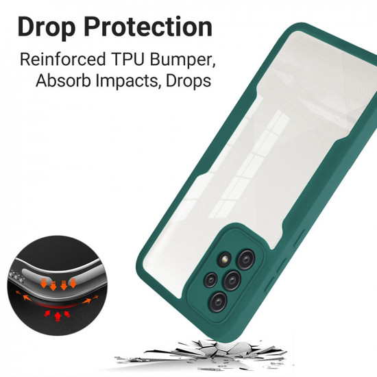 Techsuit  ColorVerse 360 Series + Screen Protector  Samsung Galaxy A52 4G / A52 5G / A52s 5G  Black