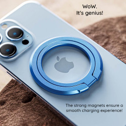 Techsuit  MagSafe Phone Ring (MPR3)  Round Shape, Aluminium Alloy, 3M  Dark Green Techsuit  MagSafe Phone Ring (MPR3)  Round Shape, Aluminium Alloy, 3M  Dark Green