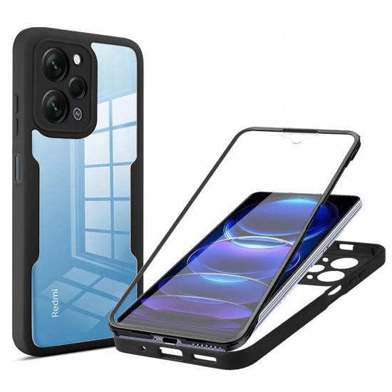 Techsuit ColorVerse 360 Series + Screen Protector Xiaomi Redmi 12 4G Black Techsuit ColorVerse 360 Series + Screen Protector Xiaomi Redmi 12 4G Black