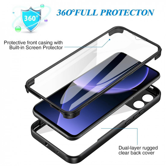Techsuit ColorVerse 360 Series + Screen Protector Xiaomi Redmi 12 4G Black Techsuit ColorVerse 360 Series + Screen Protector Xiaomi Redmi 12 4G Black