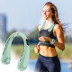 Techsuit Neck Fan (H6) Portable, USB, Rechargeable, Adjustable, Digital Display Green Techsuit Neck Fan (H6) Portable, USB, Rechargeable, Adjustable, Digital Display Green