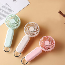 Techsuit  Handheld Fan (A217)  USB Rechargeable, Three Speeds, 1200mAh  Pink Techsuit  Handheld Fan (A217)  USB Rechargeable, Three Speeds, 1200mAh  Pink
